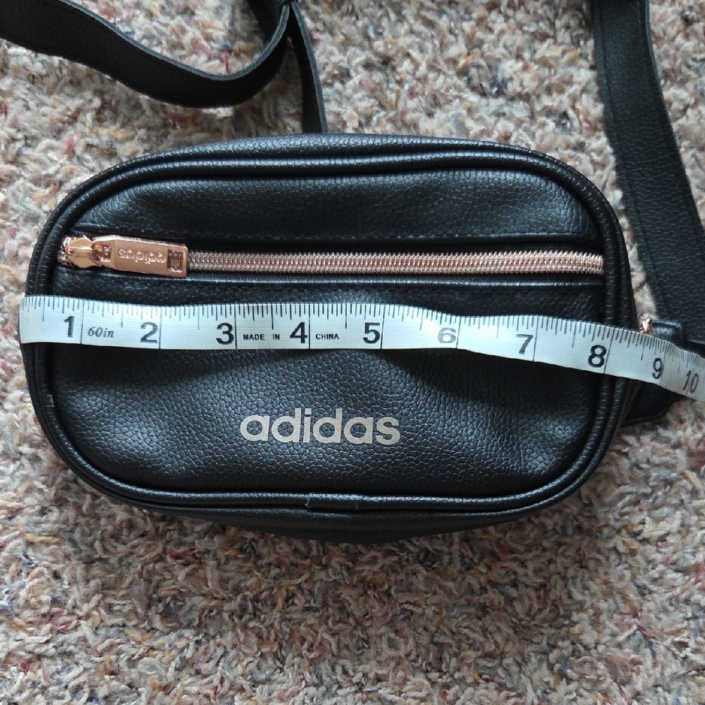Adidas Black Leather Crossbody Bag - Picture 5 of 7